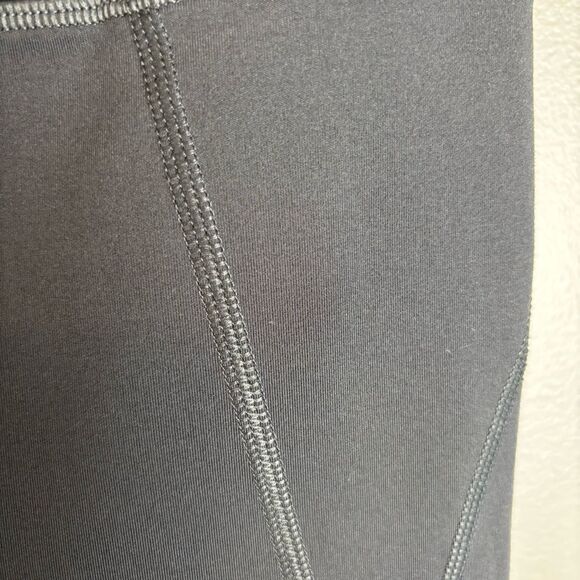 Girlfriend Collective Dark Gray Smoke Colored High Rise Leggings - Picture 4 of 15